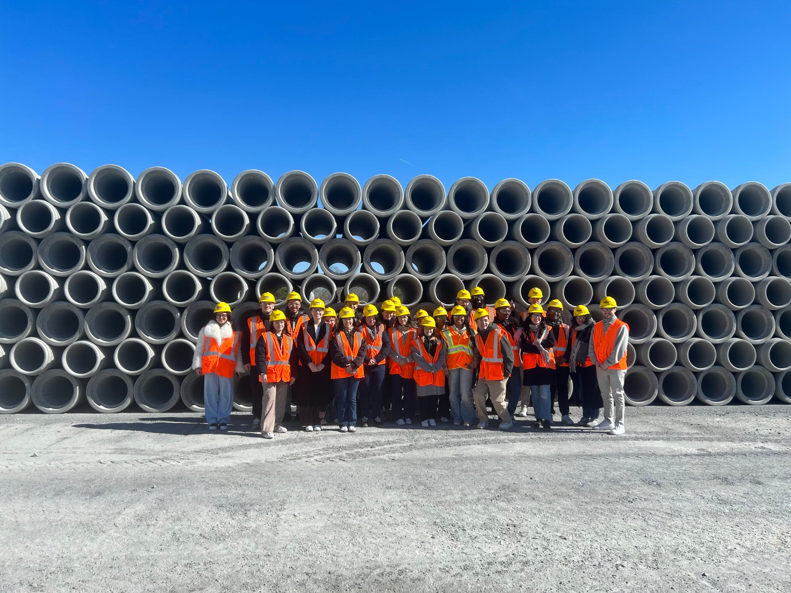 MSC students visit Rinker Materials in Frederick, Maryland.